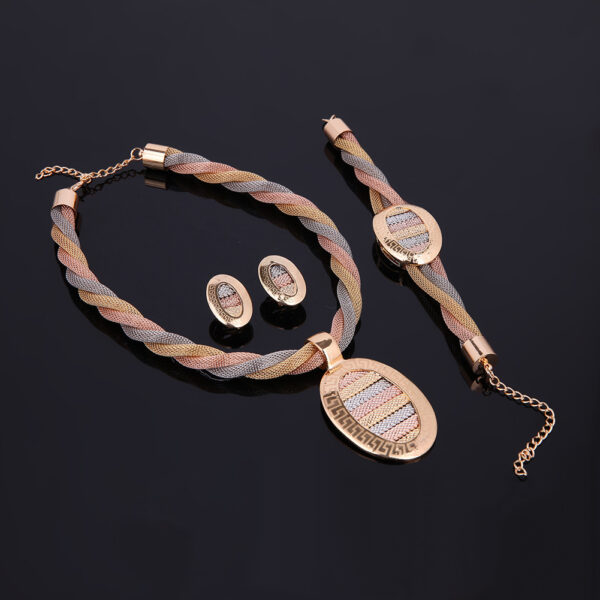 Four-piece Necklace Earrings And Bracelets - Image 4