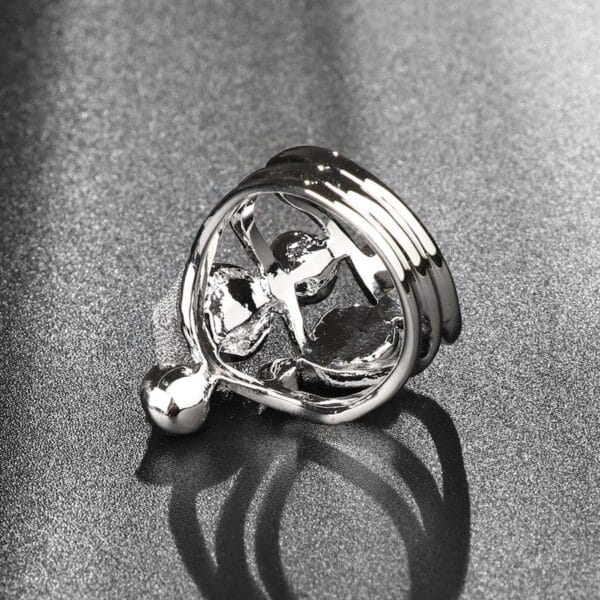 Multilayer Crystal Rose Ring - Image 3