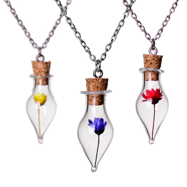 Mason Jar Floral Necklace For Women - Image 8
