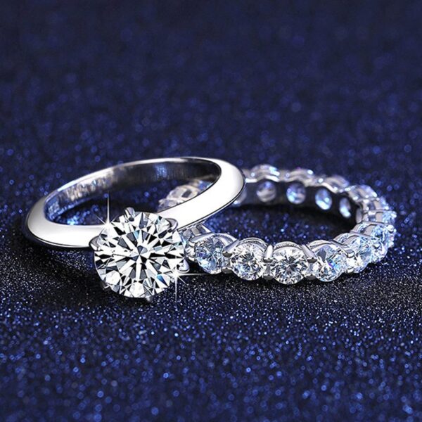 Women's Real Moissanite Ring - Image 3