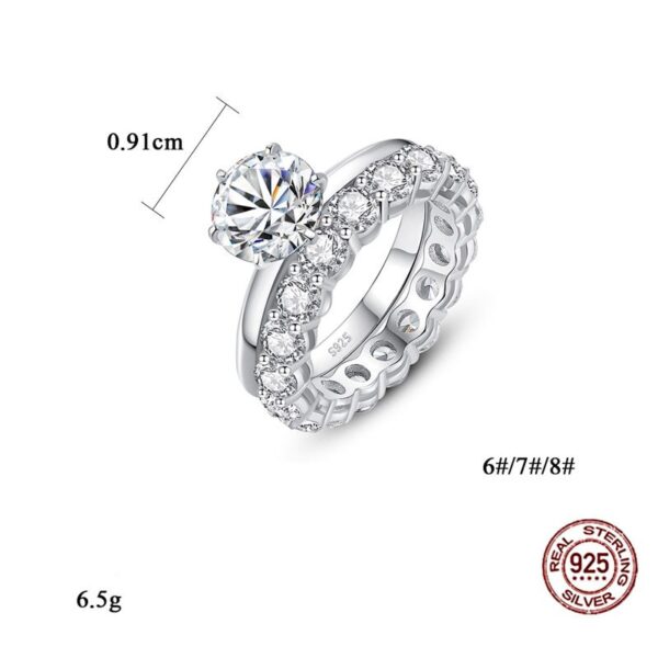 Women's Real Moissanite Ring - Image 6