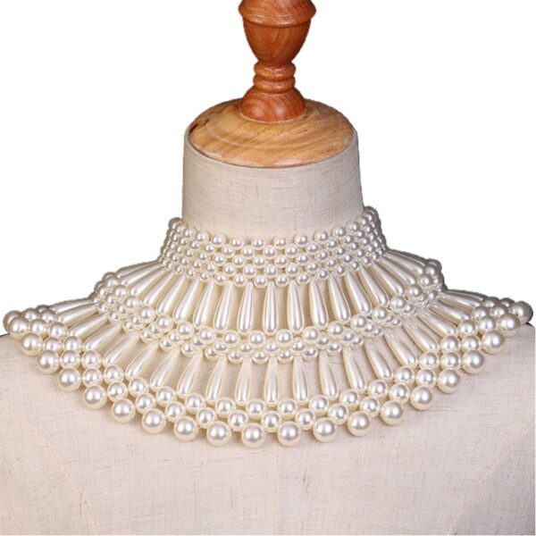 Hand Knitted Clothes Jewelry Shooting Pearl Shawl - Image 4