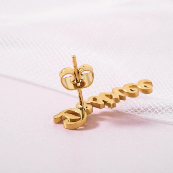 Personalized Name Earrings For Women - Image 5