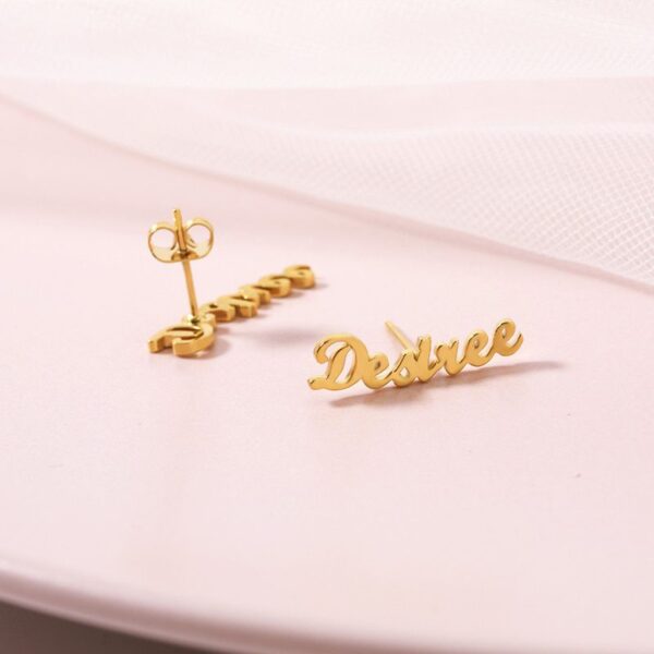 Personalized Name Earrings For Women - Image 3