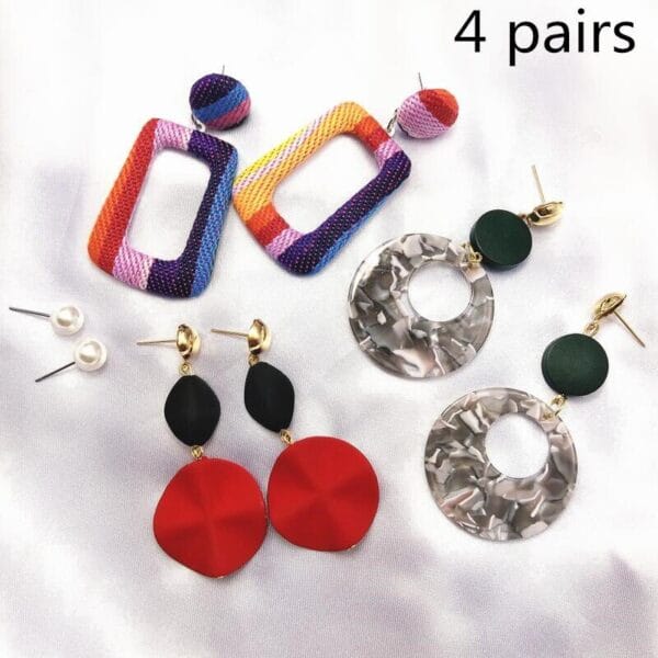 Women's Ethnic Dangle Earrings - 21