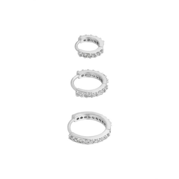 925 Sterling Silver Hoop Earrings for Women - Image 2