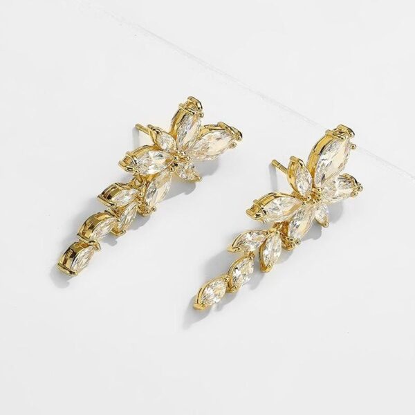 Women's Crystal Dangle Drop Earrings - Image 3