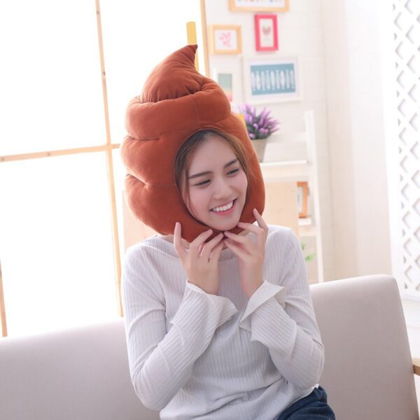 Cute Plush Stool Headgear Hat Photo Prop Plush Headgear - Image 5