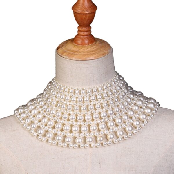 Hand Knitted Clothes Jewelry Shooting Pearl Shawl - Image 5