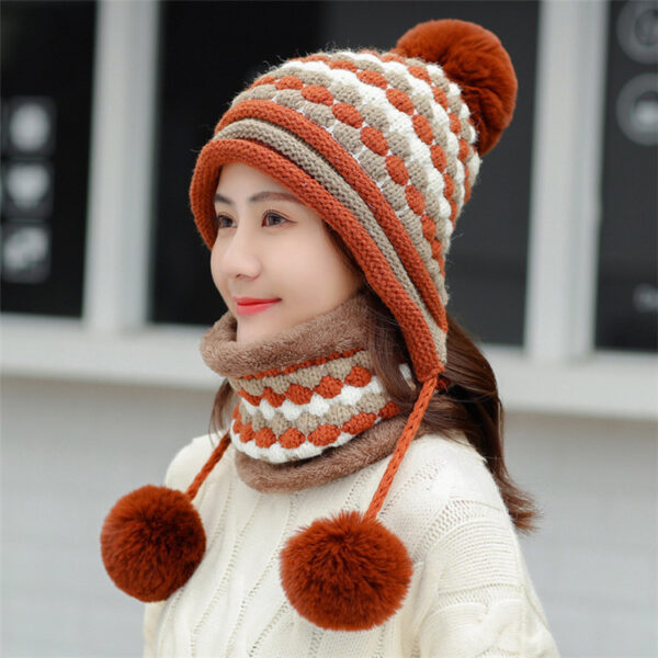 Women's Outdoor Cycling Fleece Thick Wool Hat - Image 4