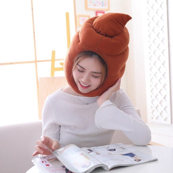 Cute Plush Stool Headgear Hat Photo Prop Plush Headgear - Image 3