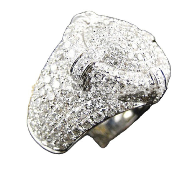 Gemstone Ring Full Diamond Ring Men - Image 5