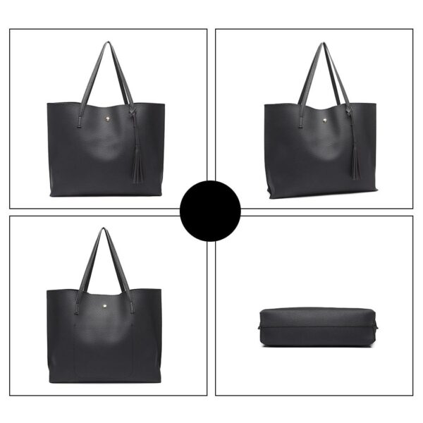 Soft Leather Tote Bag - Image 5