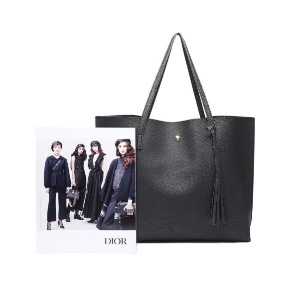 Soft Leather Tote Bag - Image 4