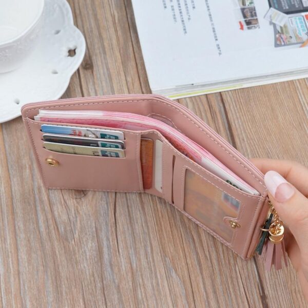 Geometric Printed Short Wallet for Women - Image 4