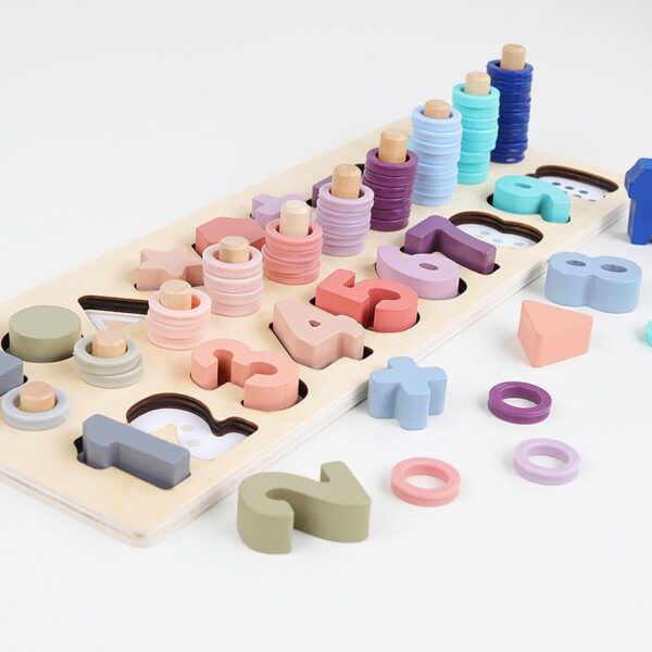 Kid's Wooden Puzzle Math Toy - Image 3