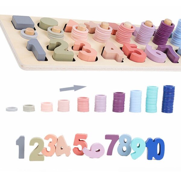 Kid's Wooden Puzzle Math Toy - Image 5