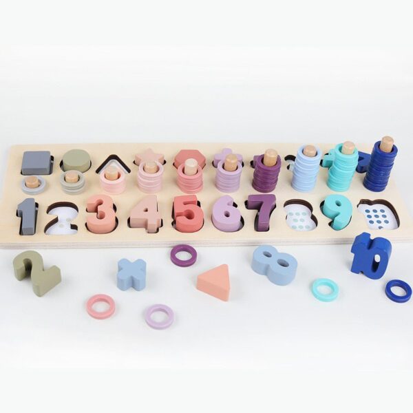 Kid's Wooden Puzzle Math Toy - Image 4