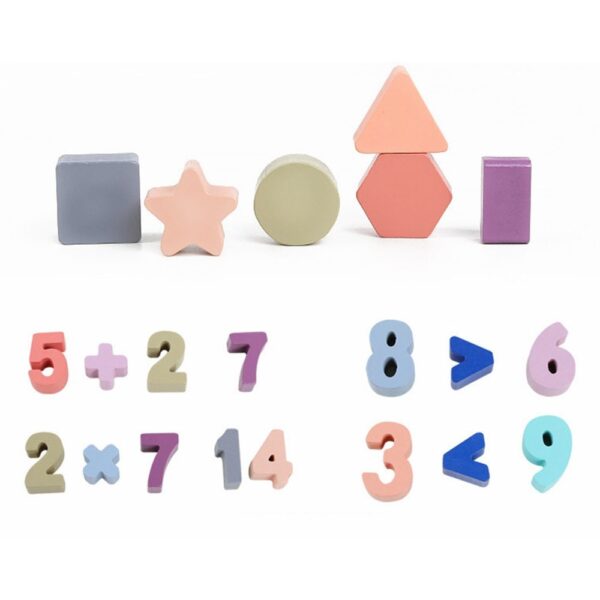 Kid's Wooden Puzzle Math Toy - Image 6