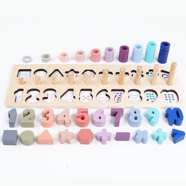 Kid's Wooden Puzzle Math Toy - Image 2