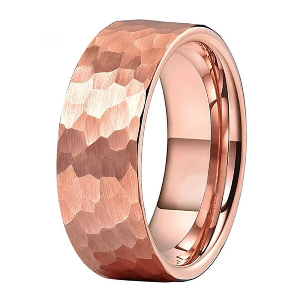 Tungsten Steel Ring Matte Rose Gold Fashion Men - Image 2