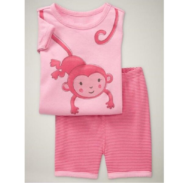 Baby Girl’s Summer Cat Printed Clothing Set - Image 3