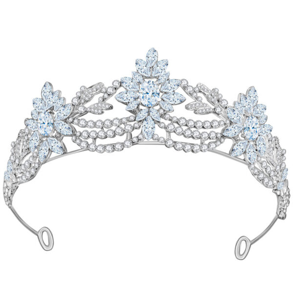 New European And American 3A Zirconia Bridal Wedding Crown - Image 5
