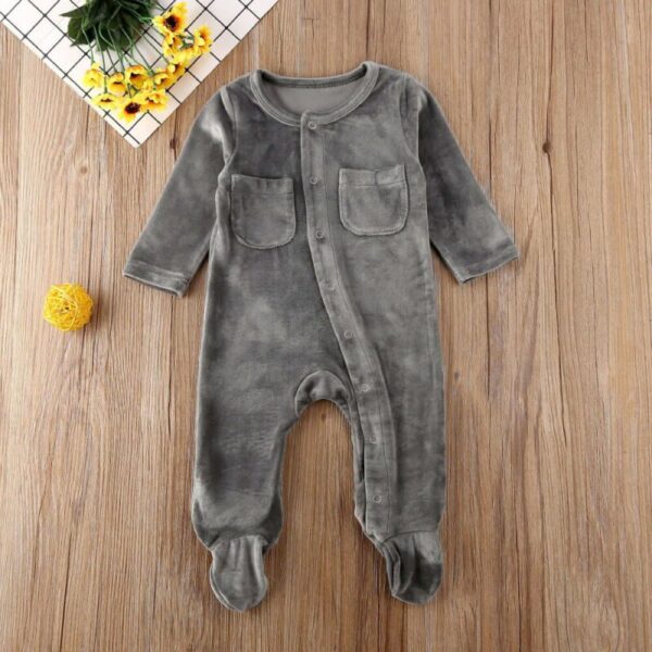 Baby Warm Velvet Romper - Image 4