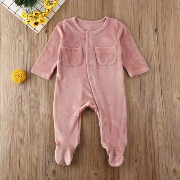 Baby Warm Velvet Romper - Image 3