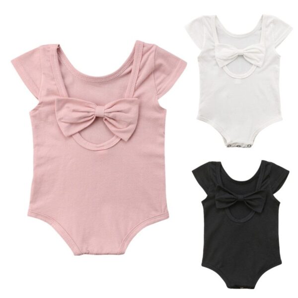 Baby Girl's Bow Romper