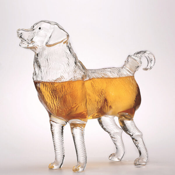 Producing Creative Animal Portrait Glass Craft Wine Bottles