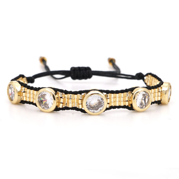 Plum Flower Pattern Diamond Religious Totem Female Bracelet - Image 4