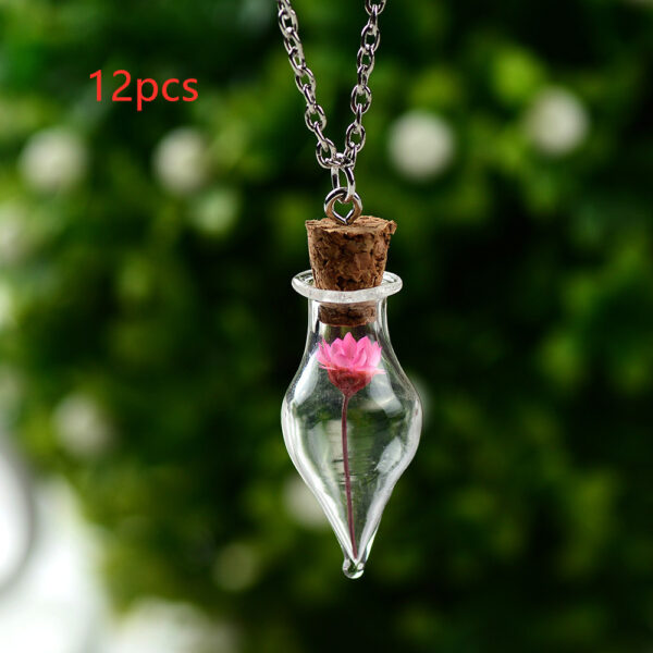 Mason Jar Floral Necklace For Women - Image 3