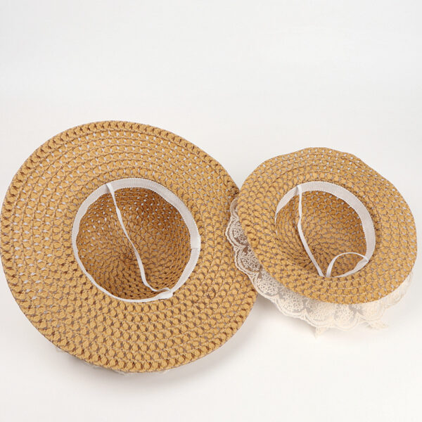 Women Lace Sun Hats For Wide Brim Straw Beach - Image 6