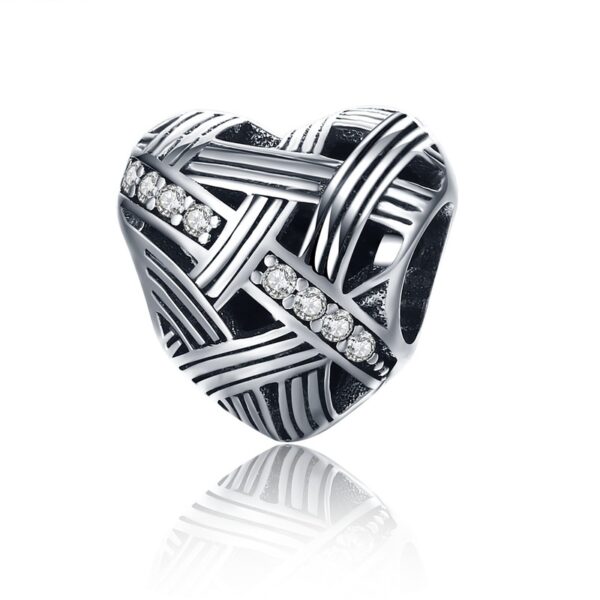 Heart-shaped Combination Silver Beads - Image 7