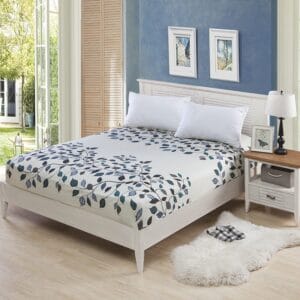 Fitted Sheet Mattress Cover With Elastic Rubber Band - 01