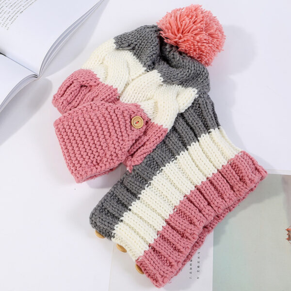 Ymsaid Fashion Winter Hat Thickened Cotton Women's Hat Warm PomPoms Hats For Women Girl Knitted Beanies Female Skiing Cap - Image 3