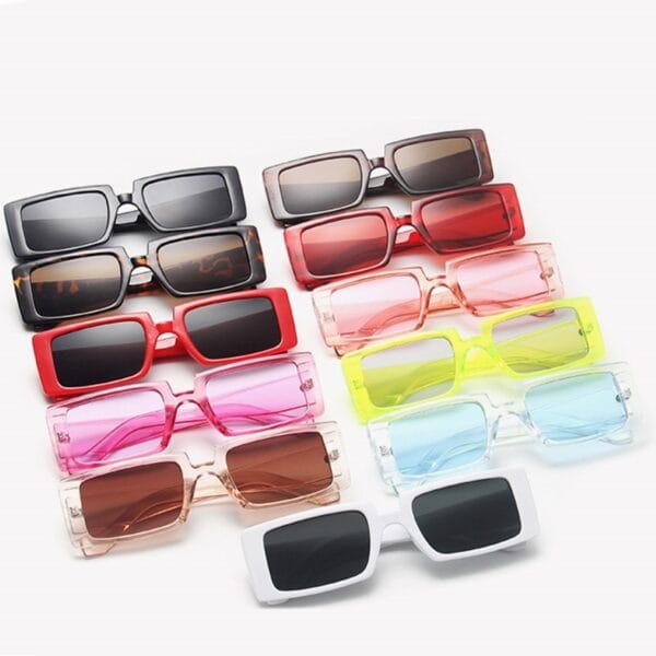 Women's Square Retro Sunglasses - Image 2