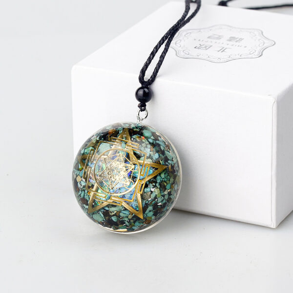 Orgone Energy Pendant Gemstone Yoga Pendant - Image 6