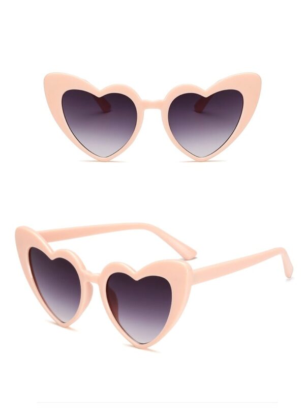 Women's Heart Shaped Sunglasses - Image 3