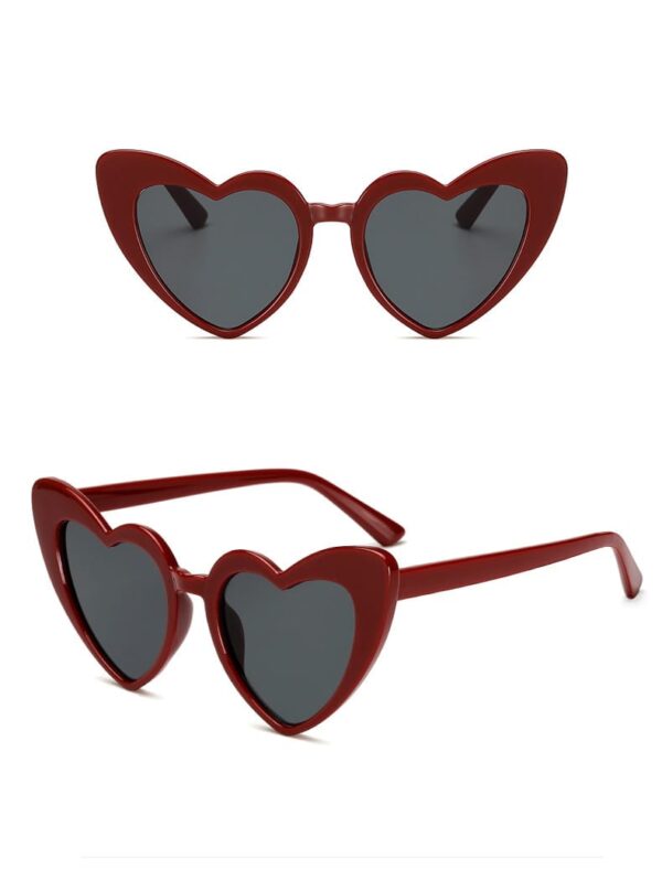 Women's Heart Shaped Sunglasses - Image 4