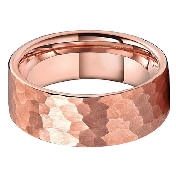 Tungsten Steel Ring Matte Rose Gold Fashion Men - Image 3