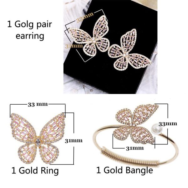 Women's Luxury Butterfly Pearl Jewelry Set - Image 5