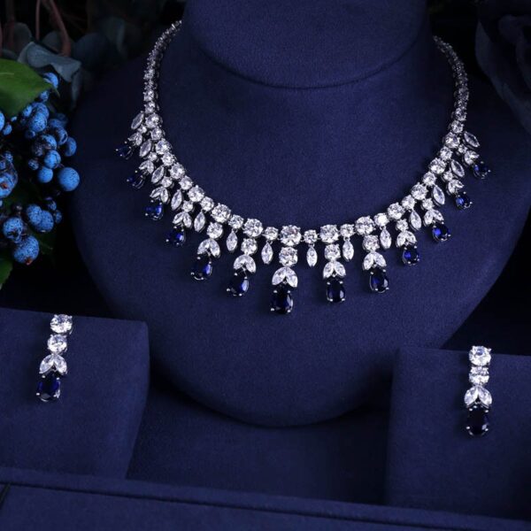 Women's Luxury Water Drop Shape Jewelry Set 2 Pcs - Image 4