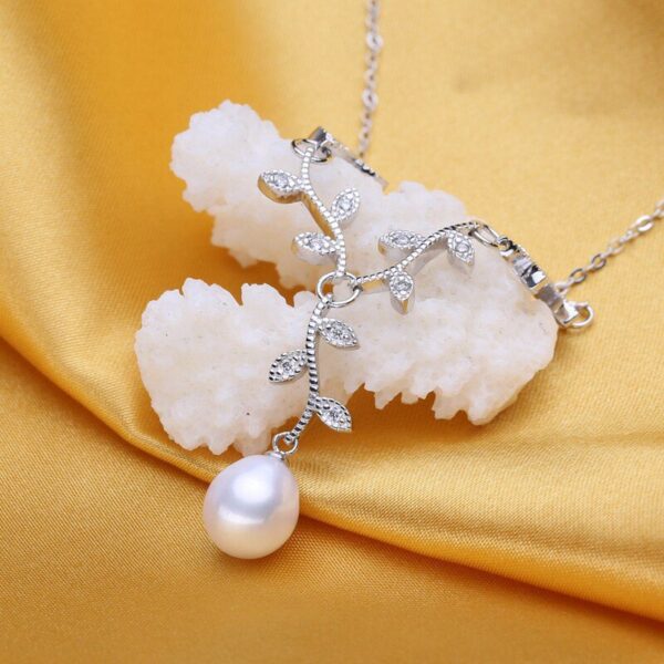 Magnificent 925 Silver Pearls Women's Jewelry 4 pcs Set - Image 6