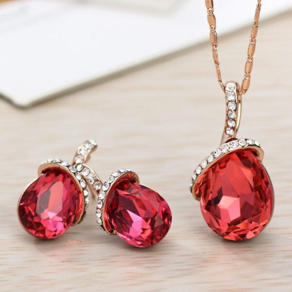 Women's Elegant Drop Jewelry Set - Image 4