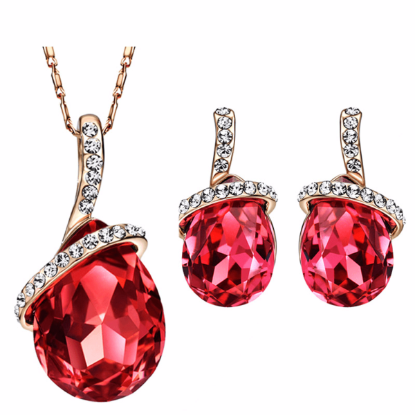 Women's Elegant Drop Jewelry Set - Image 2