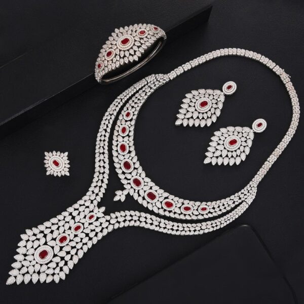 Women's Diva Necklace, Earrings, Bracelet and Ring Set - Image 2