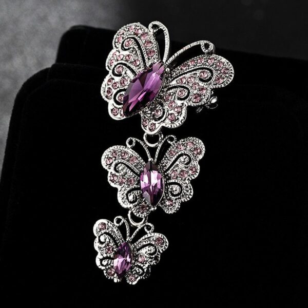 Women's Vintage Style Butterflies Brooch