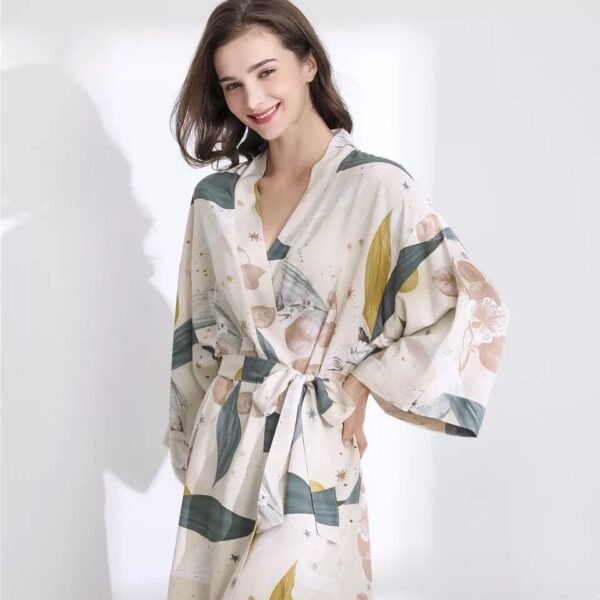 Women's Floral Printed Cotton Robe